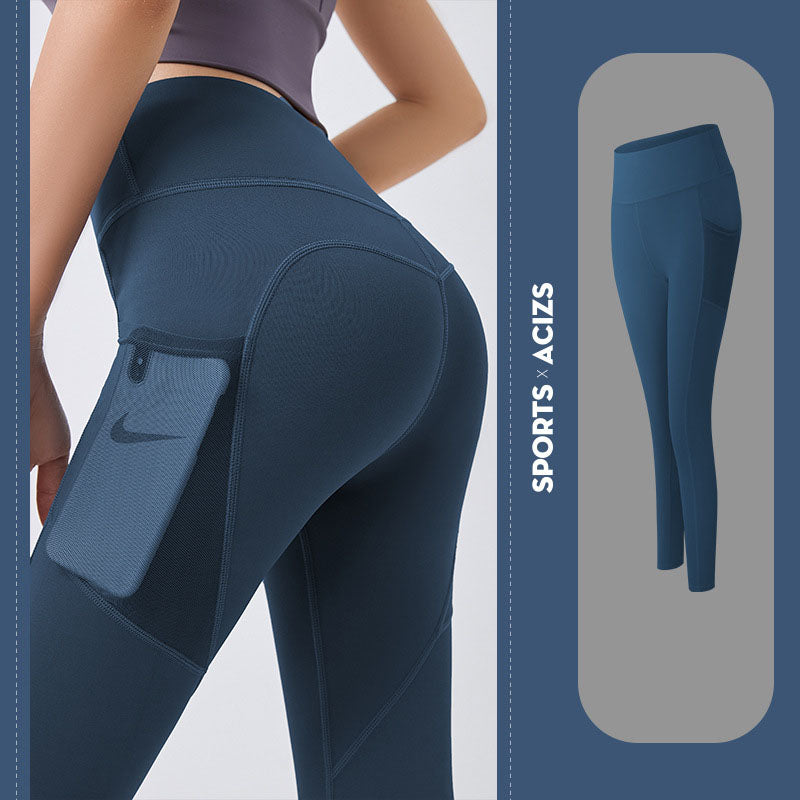 Pocketed Yoga Pants - Women's Gym Leggings & Jogging Tights for Female Fitness
