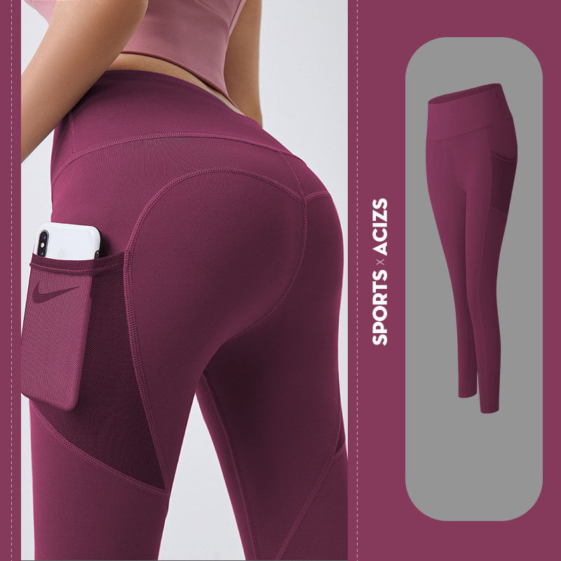 Pocketed Yoga Pants - Women's Gym Leggings & Jogging Tights for Female Fitness