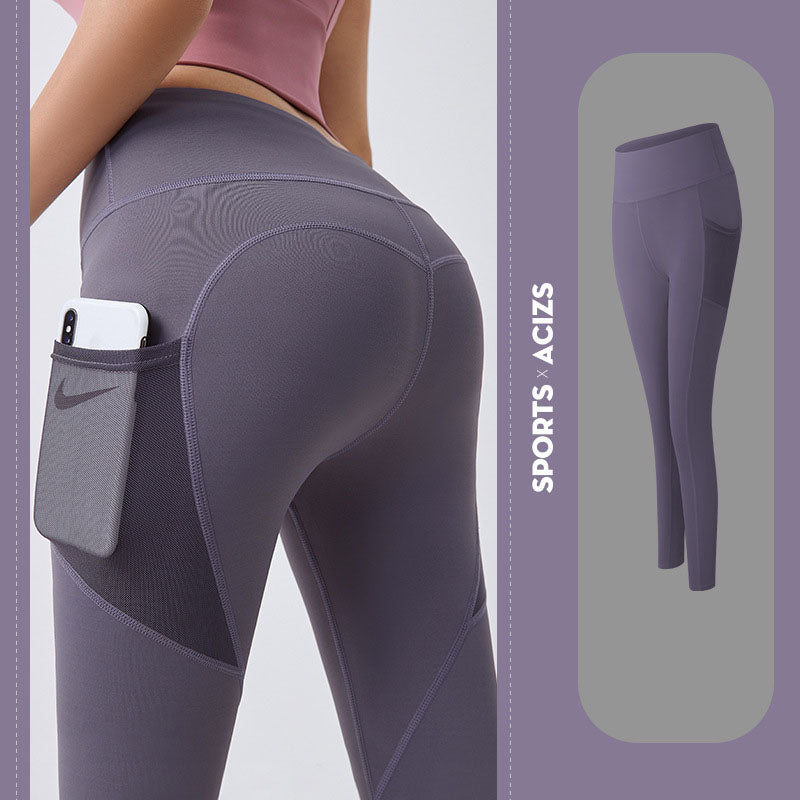 Pocketed Yoga Pants - Women's Gym Leggings & Jogging Tights for Female Fitness