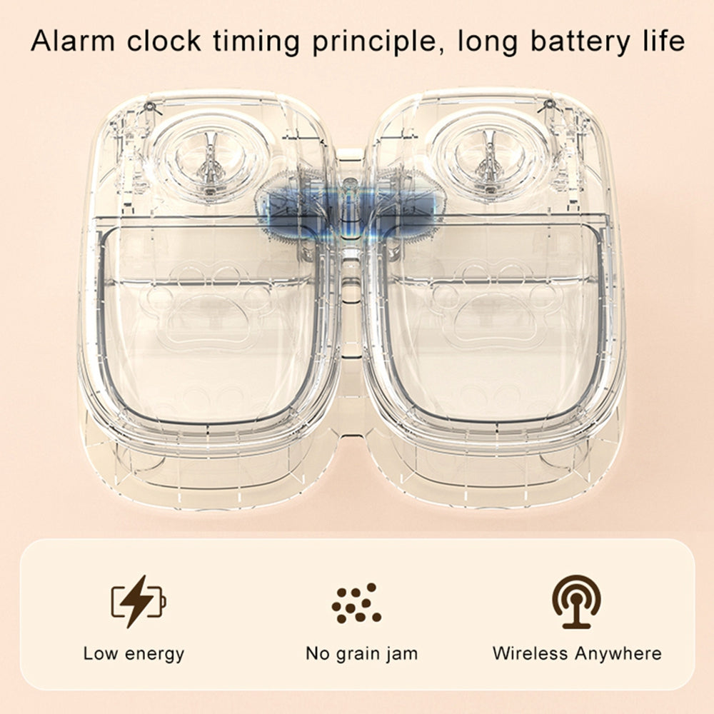 Automatic Pet Feeder - Smart Food Dispenser For Cats & Dogs with Timer & Stainless Steel Bowl. Auto Dog & Cat Pet Feeding. Limited Edition Pet Supplies