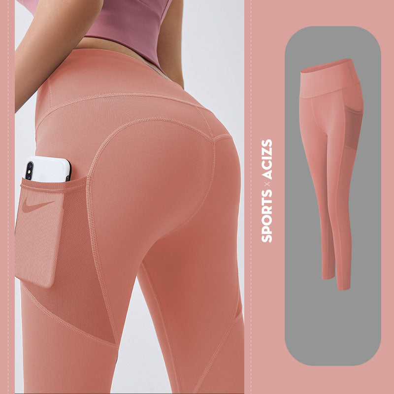 Pocketed Yoga Pants - Women's Gym Leggings & Jogging Tights for Female Fitness