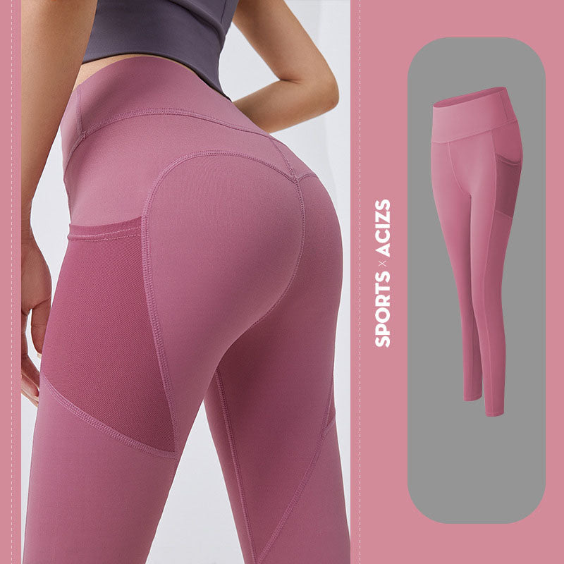 Pocketed Yoga Pants - Women's Gym Leggings & Jogging Tights for Female Fitness
